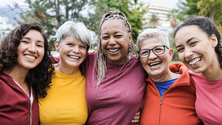 group of female cancer survivors