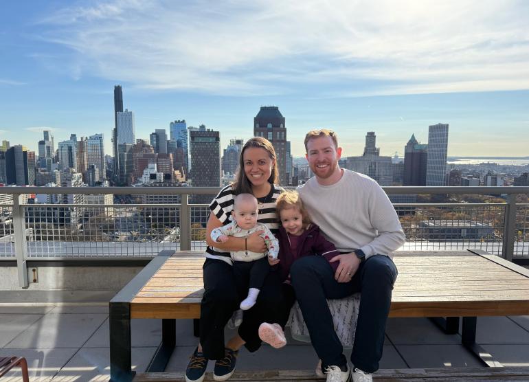 Marissa and John McDonough with their children