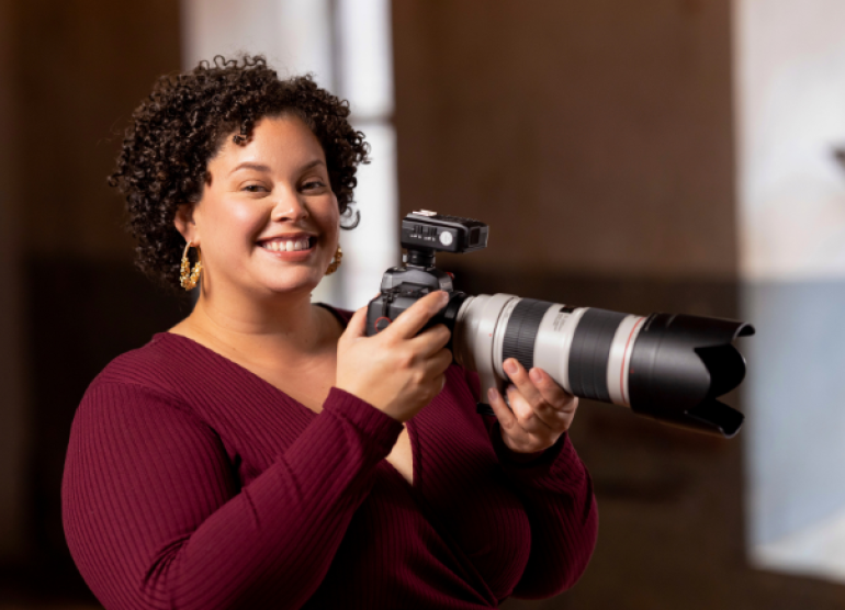 jen diaz with camera